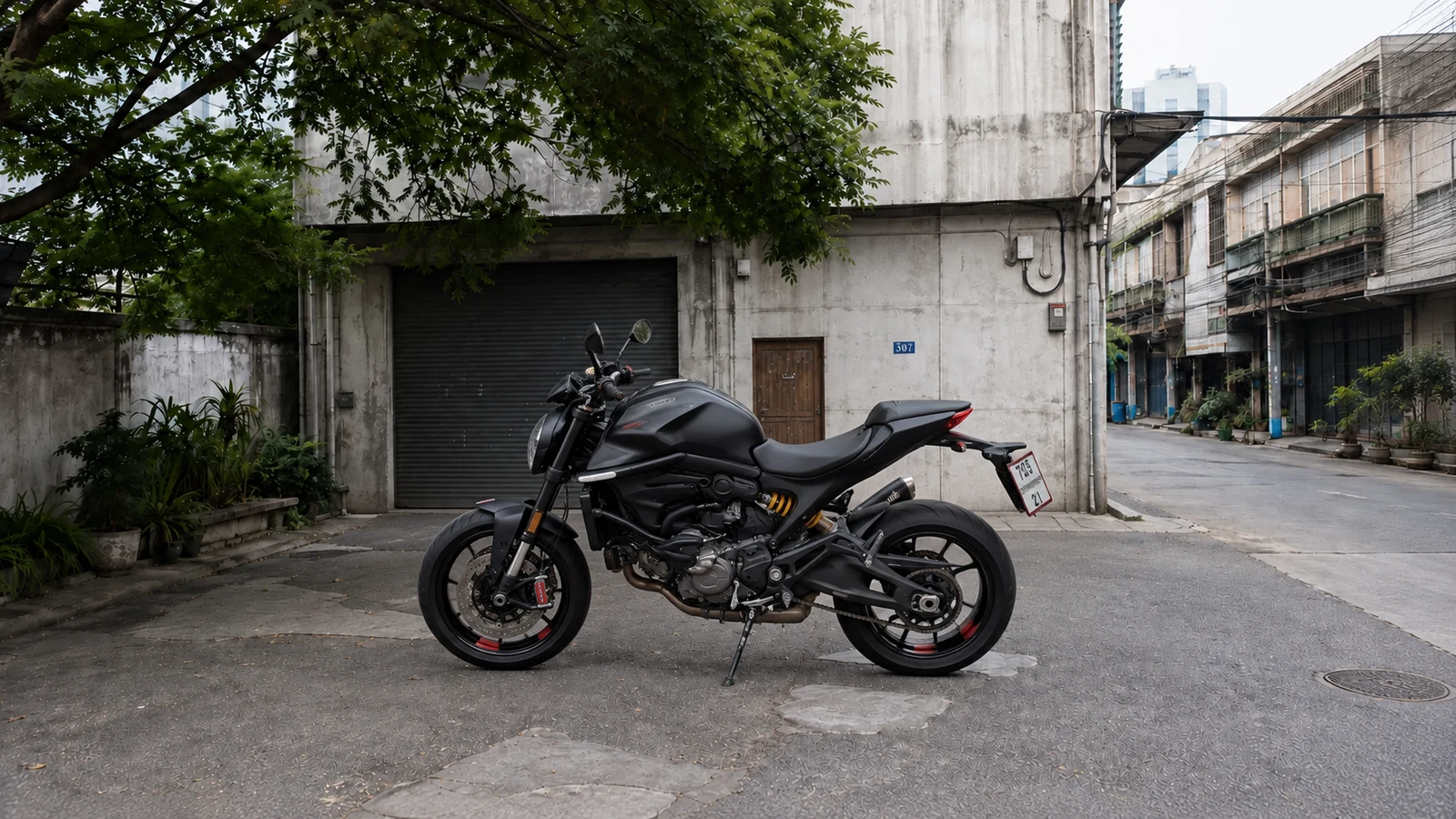 Ducati Monster side profile
