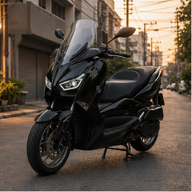 Yamaha XMAX 300 Front view in Bangkok, NOIRR