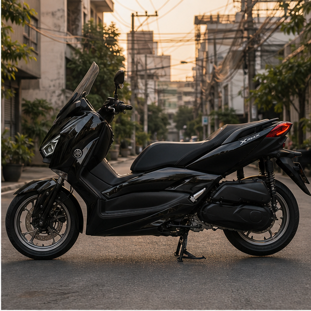 Yamaha XMAX 300 Side view in Bangkok, NOIRR